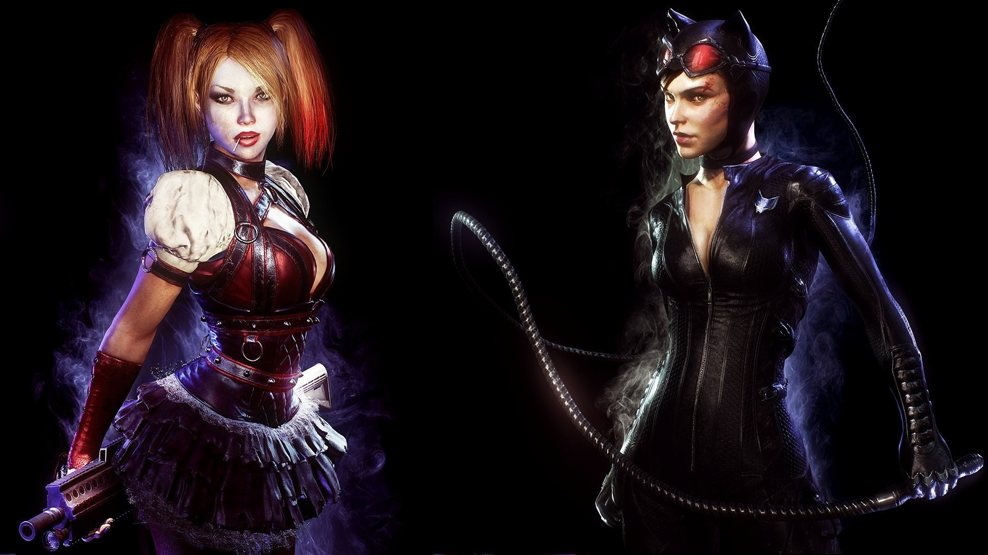 Catwoman And Harley Quinn - Batman Arkham Knight Harley Quinn Avatar - HD Wallpaper 