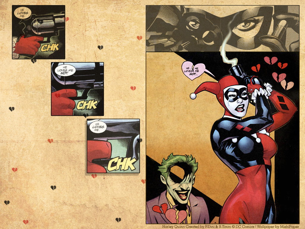 Broken Heart Harley - Joker And Harley Broken Heart - HD Wallpaper 