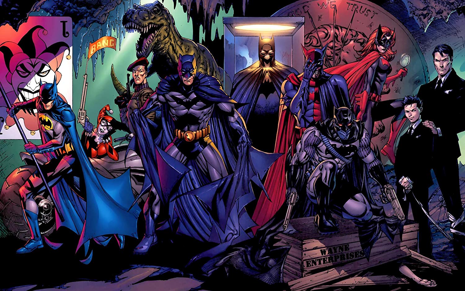 Posterhouzz Comics Batman - Batman Battle For The Cowl - HD Wallpaper 