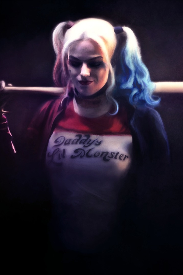 Harley Quinn Hd Wallpaper For Mobile - 640x960 Wallpaper Harley Quinn Hd Wallpaper For Mobile - 640x960 Wallpaper
