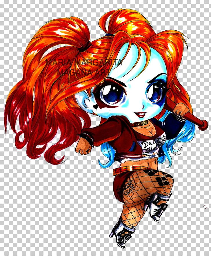Harley Quinn Poison Ivy Chibi Drawing Png, Clipart, - HD Wallpaper 