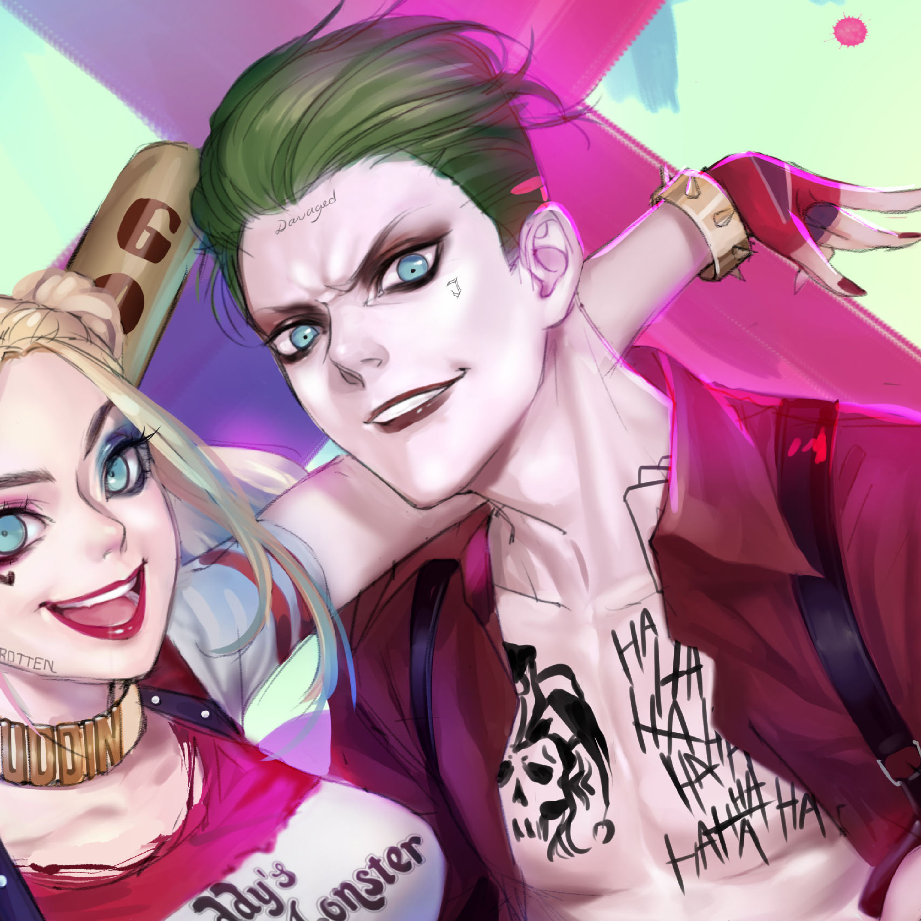 Suicide Squad Harley Quinn Fan Art 2932x2932 Wallpaper Teahub Io