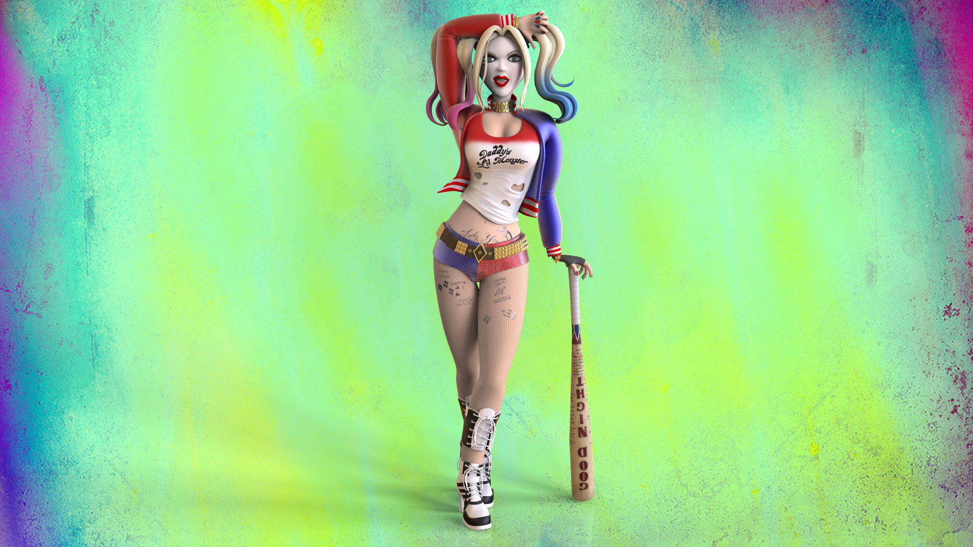 Harley Quinn 3d Obj - HD Wallpaper 