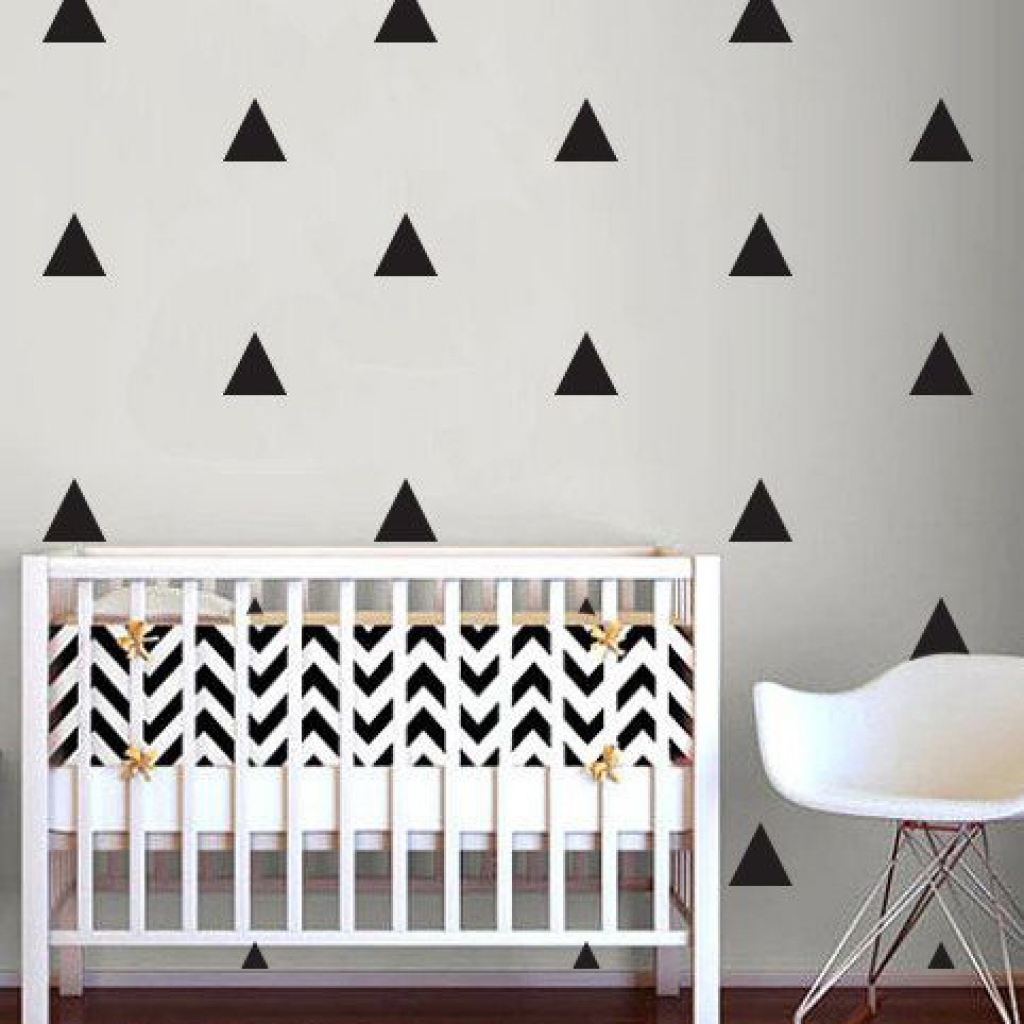 Triangle Wall Decals Nursery - HD Wallpaper 