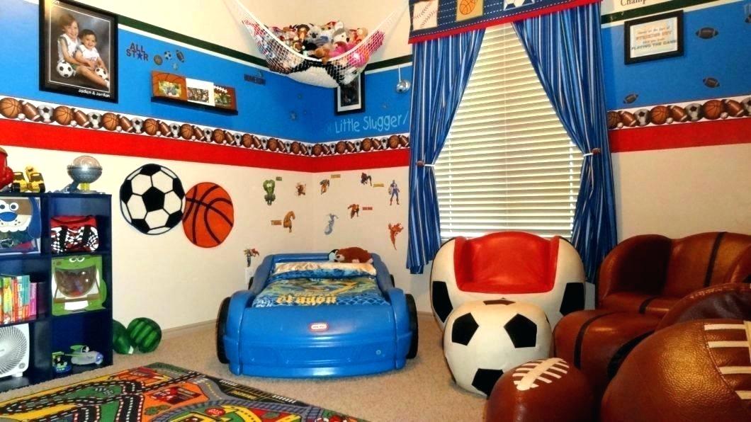 Sports Themed Bedroom Decor Nice Pictures Ideas Wallpaper - Toddler Sports Bedroom Ideas - HD Wallpaper 