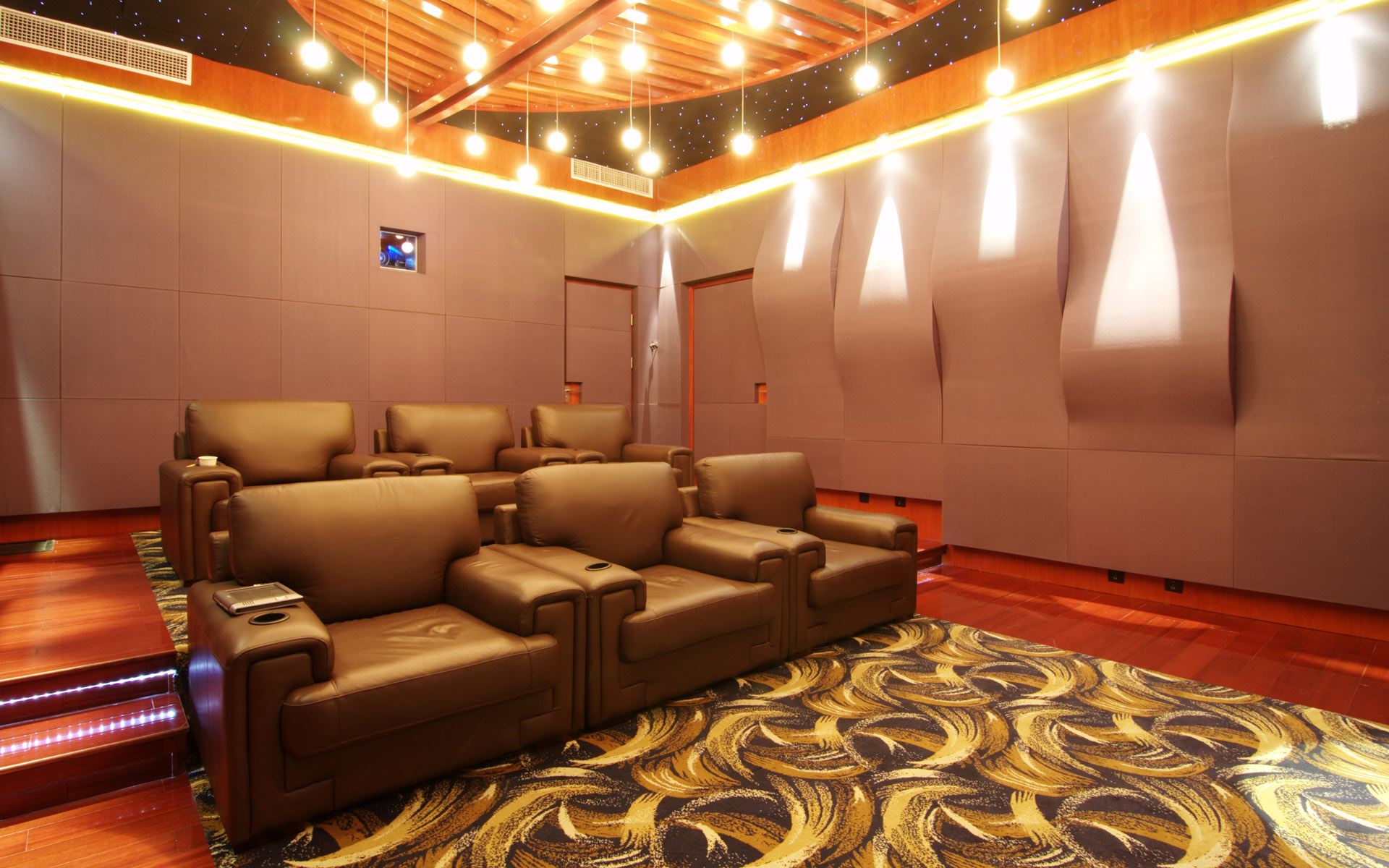 Hd Home Theater - Interior Works - HD Wallpaper 