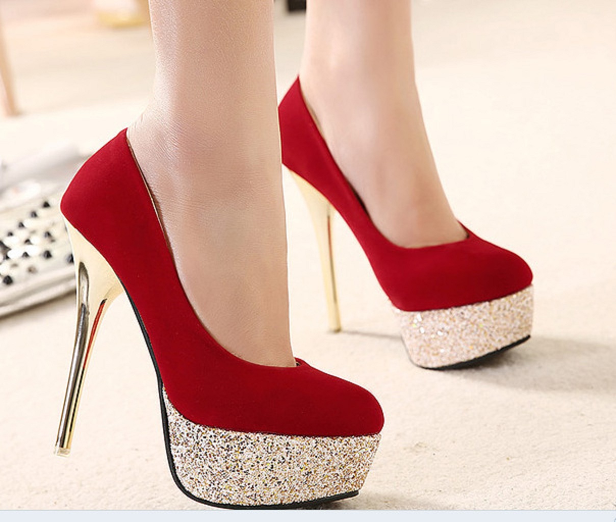 2015 Fashion Woman Pumps Sexy High Heels Platform Shoes - Shoes For Girls High Heels - HD Wallpaper 