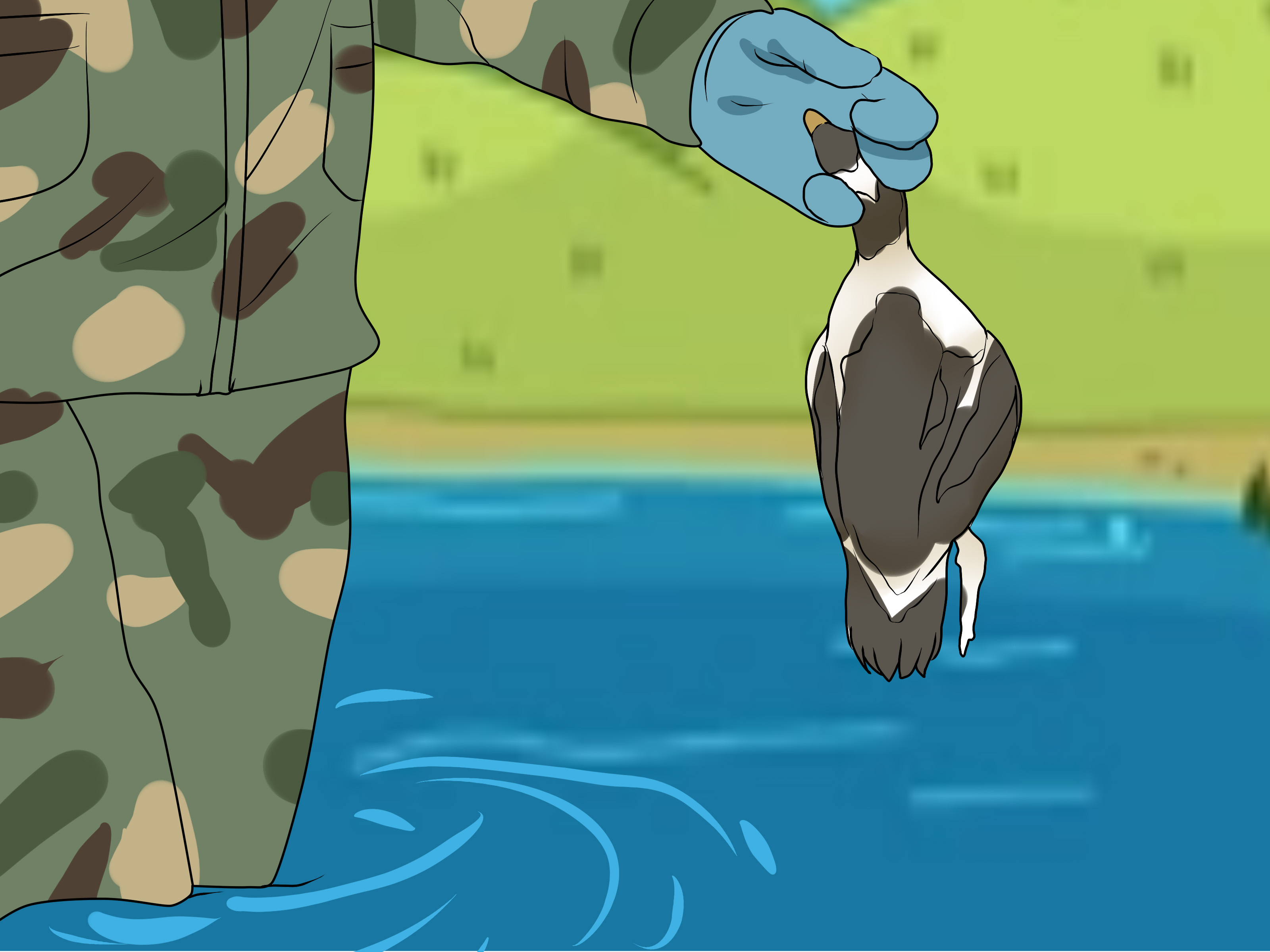 Image Titled Start Duck Hunting Step - Cartoon - HD Wallpaper 