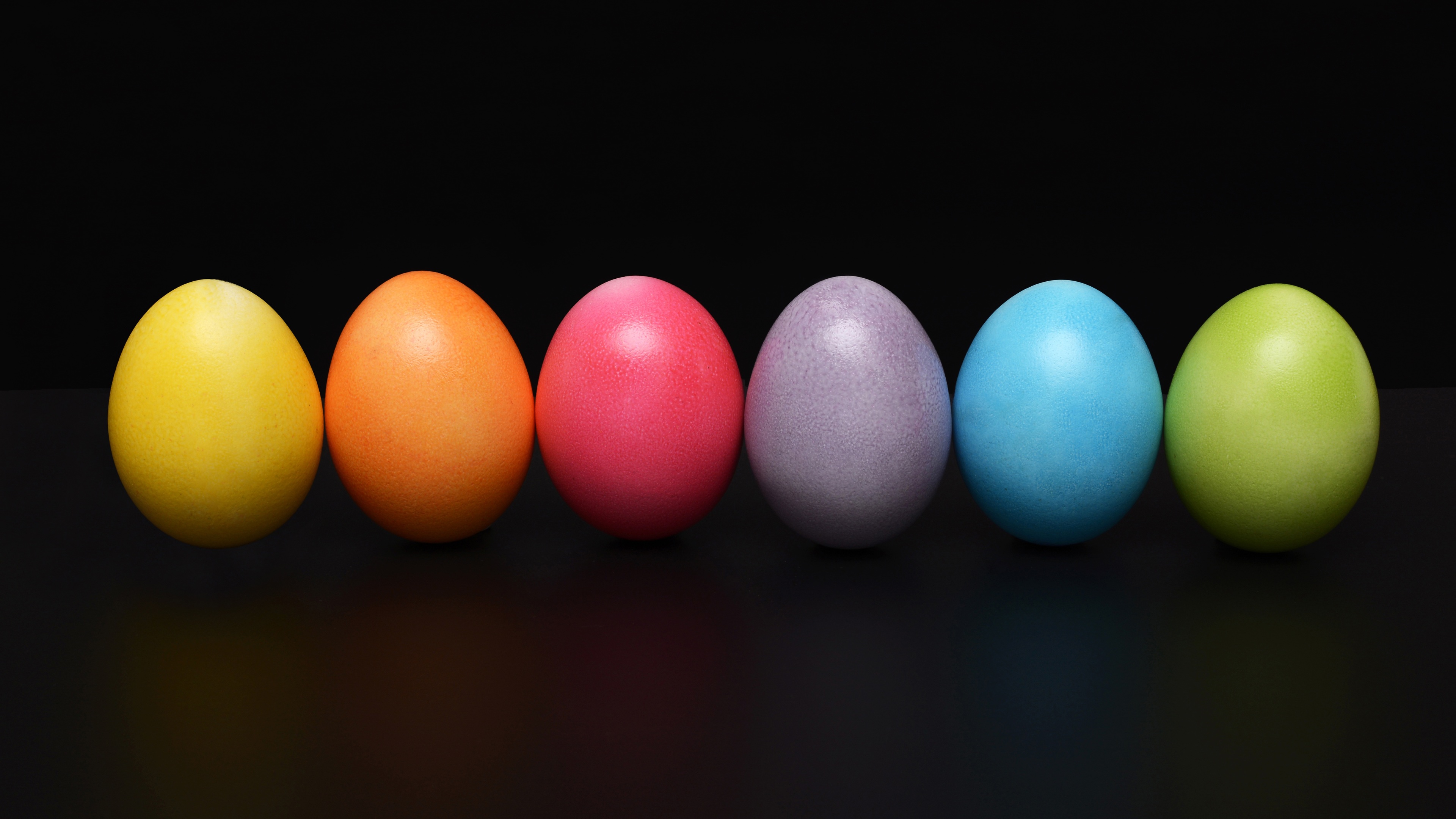 Easter Eggs Colorful 4k - Easter Colors - HD Wallpaper 