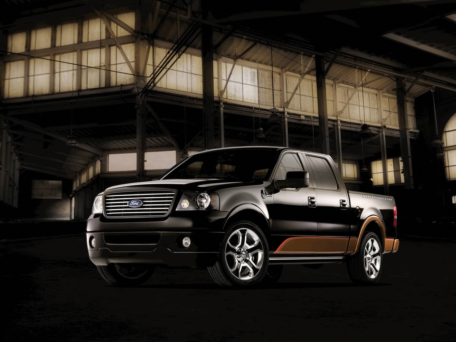 2008 Ford F150 Harley Davidson - HD Wallpaper 