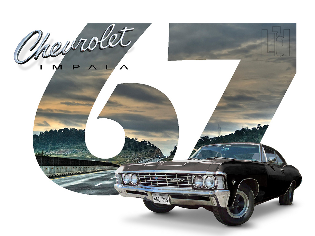 1967 Chevy Impala Background - HD Wallpaper 