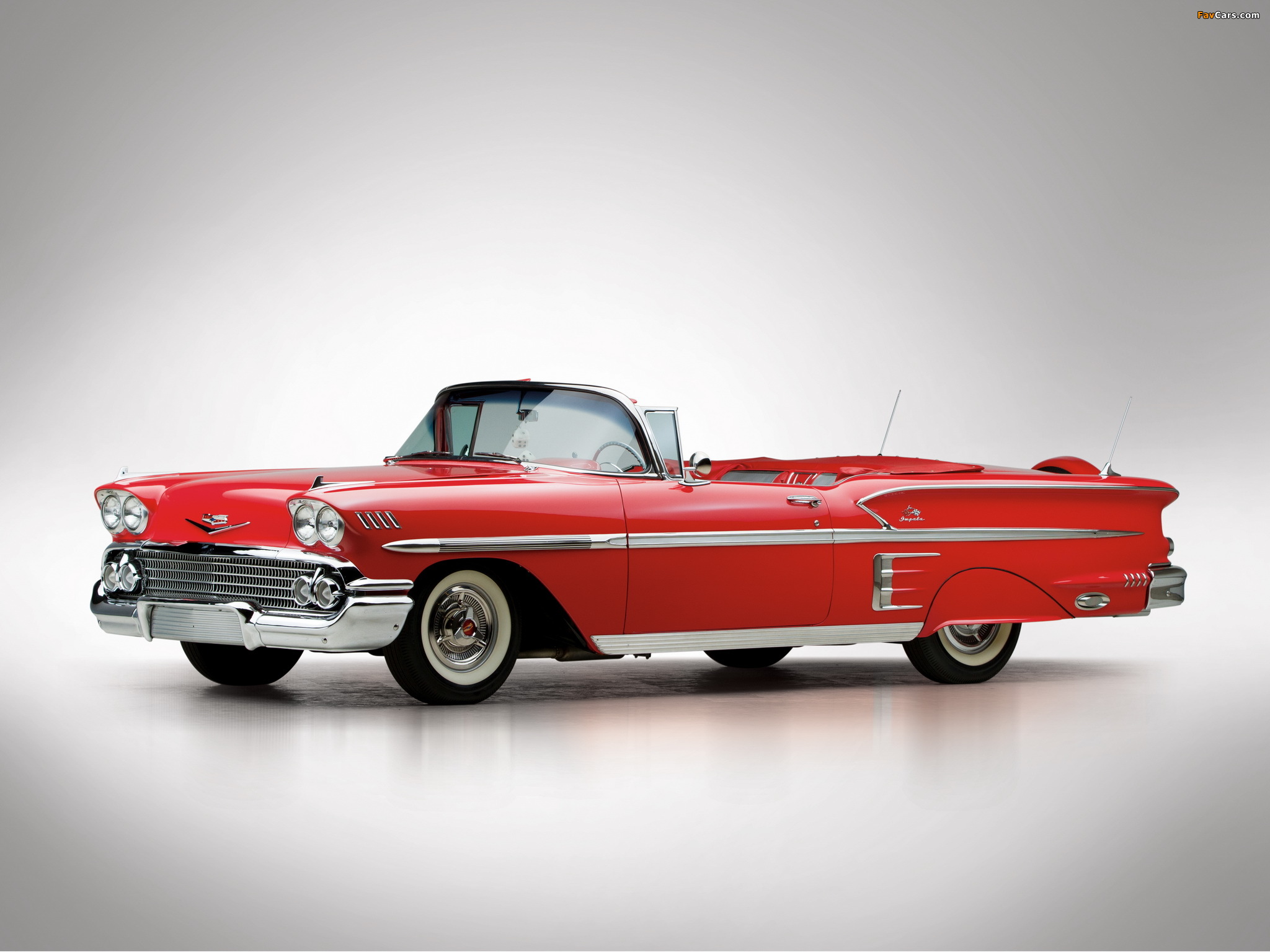 Chevrolet Bel Air Impala Convertible 1958 Wallpapers - 1958 Bel Air Convertible - HD Wallpaper 