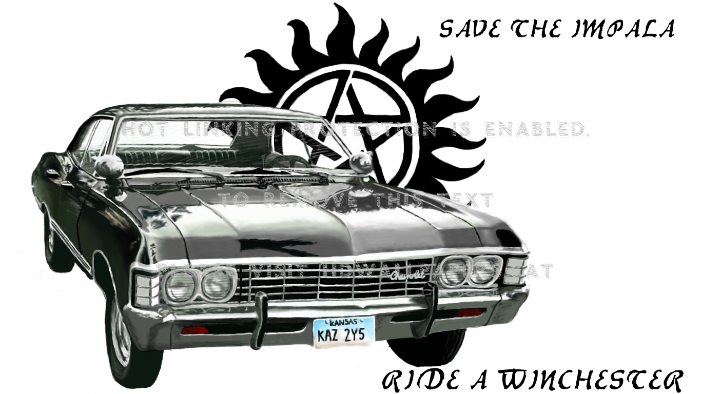Save The Impala Ride Winchester Wallpaper - Impala Supernatural - HD Wallpaper 