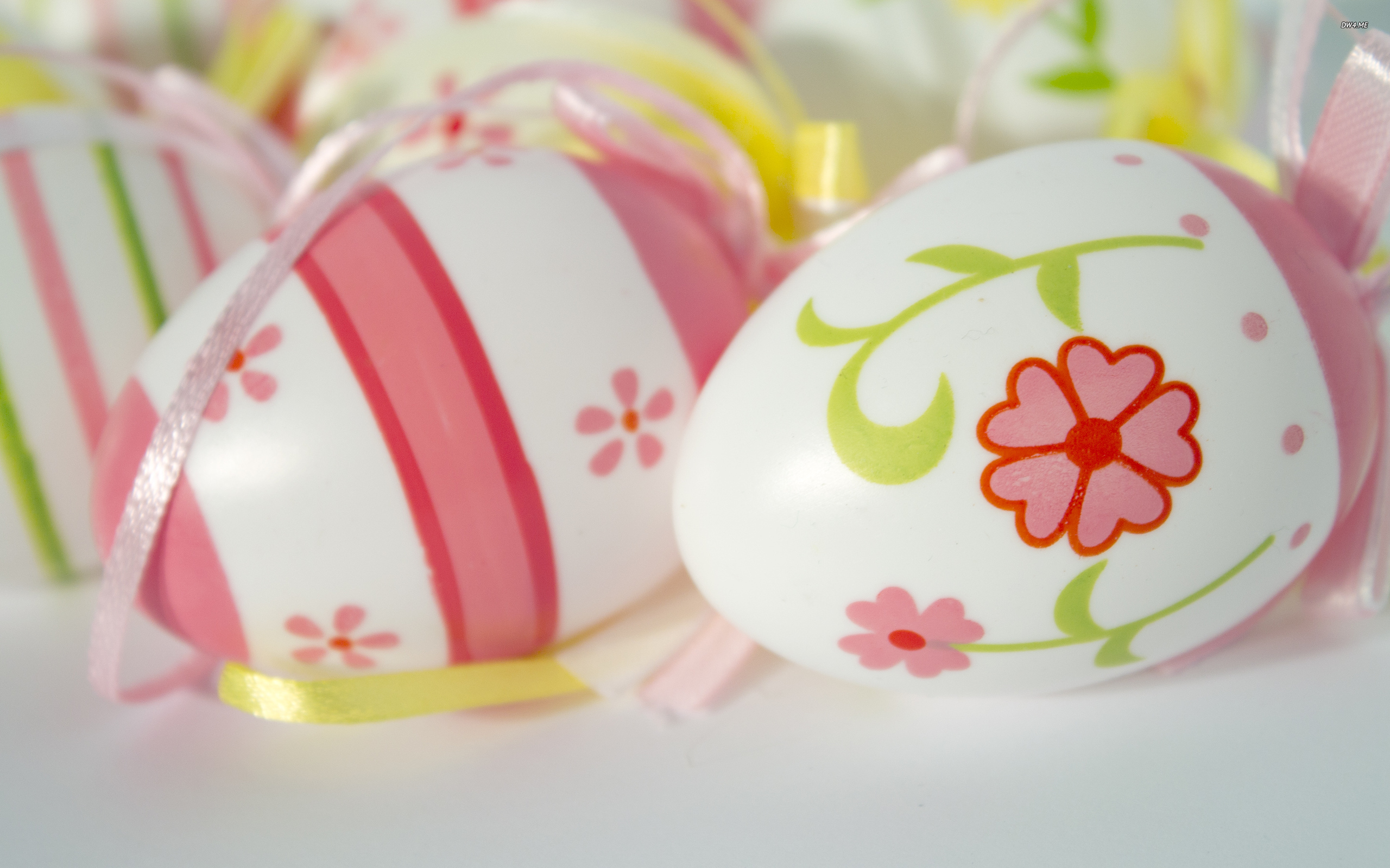 Easter Eggs - Flower - HD Wallpaper 