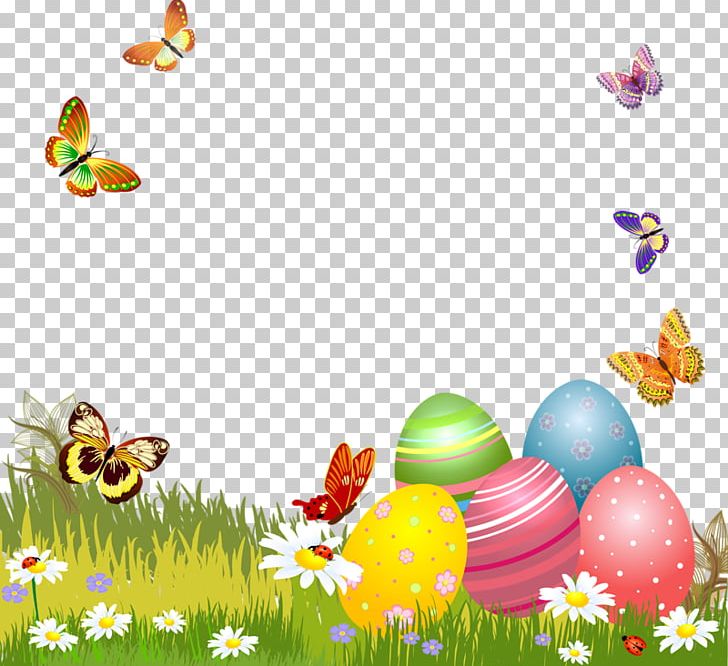 Easter Bunny Easter Egg Good Friday Png, Clipart, Butterfly, - Frame Easter Png - HD Wallpaper 