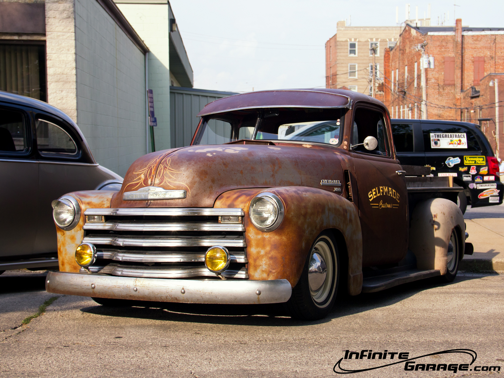 Chevy Rat Rod Truck Wallpaper Normal Size - 1950s Truck Rat Rod - HD Wallpaper 