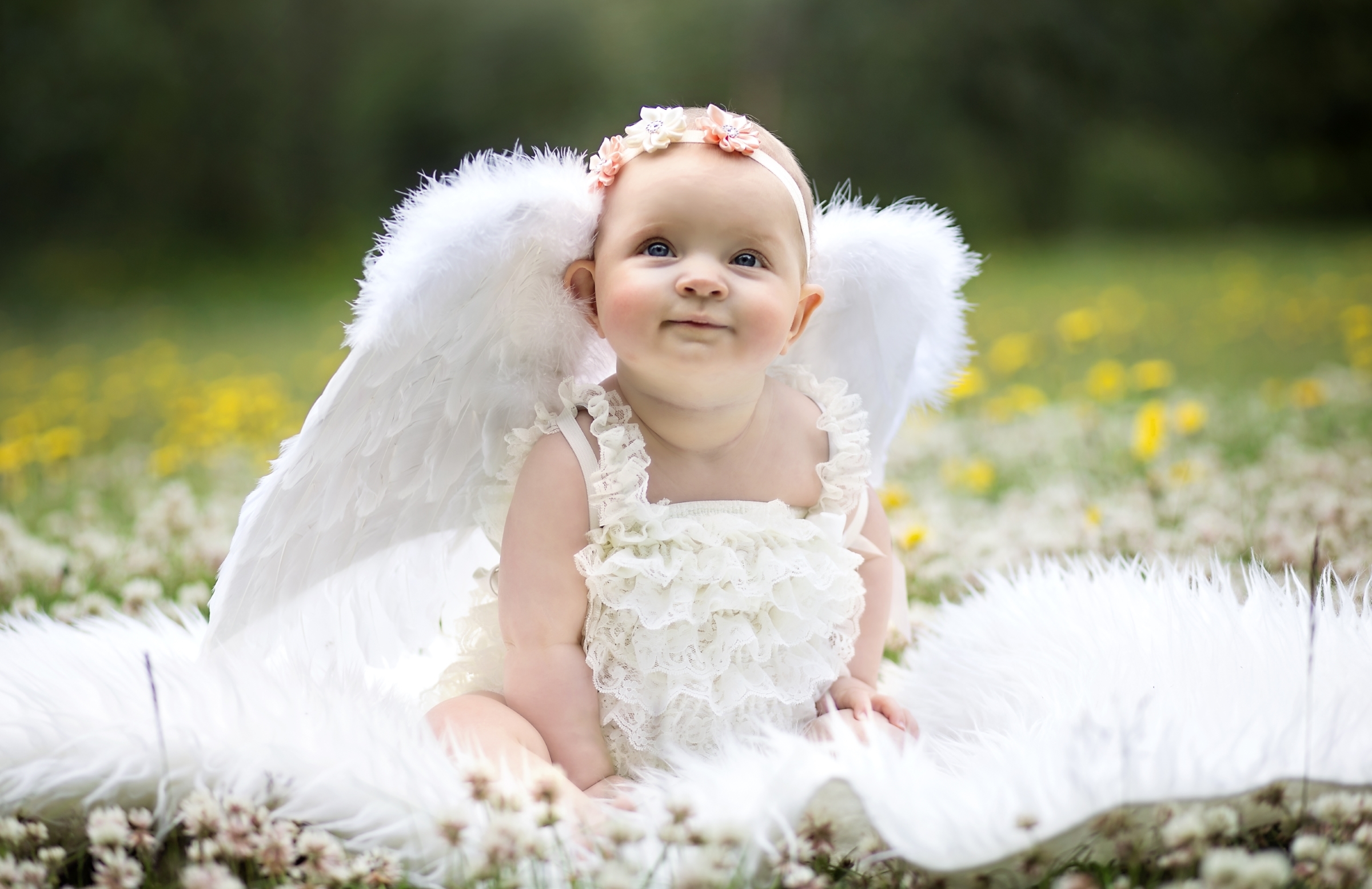 Girl Baby Angel - HD Wallpaper 