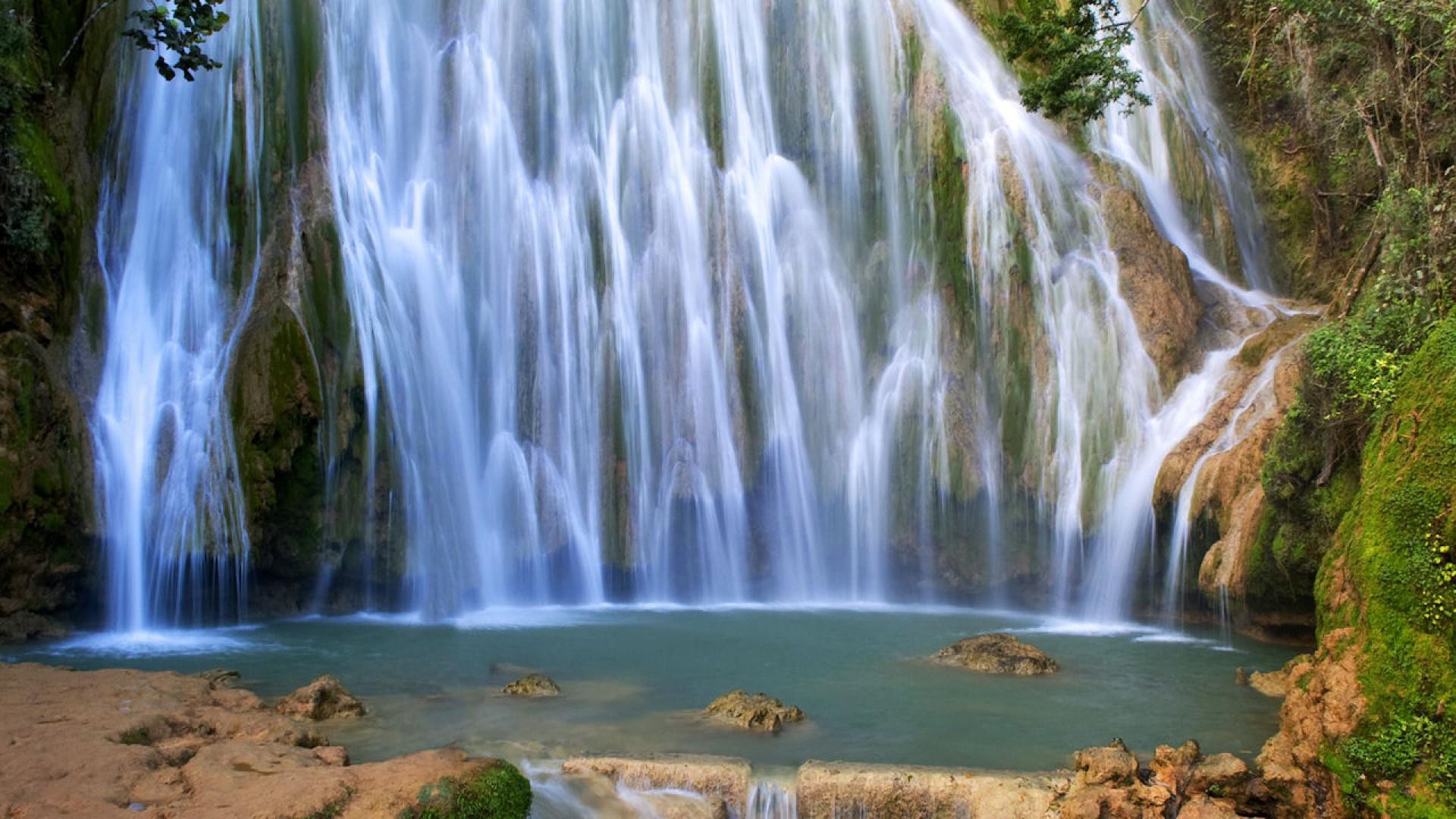 El Limon Waterfalls Dominican Republic - Cascade Del Limon Republica Dominicana - HD Wallpaper 