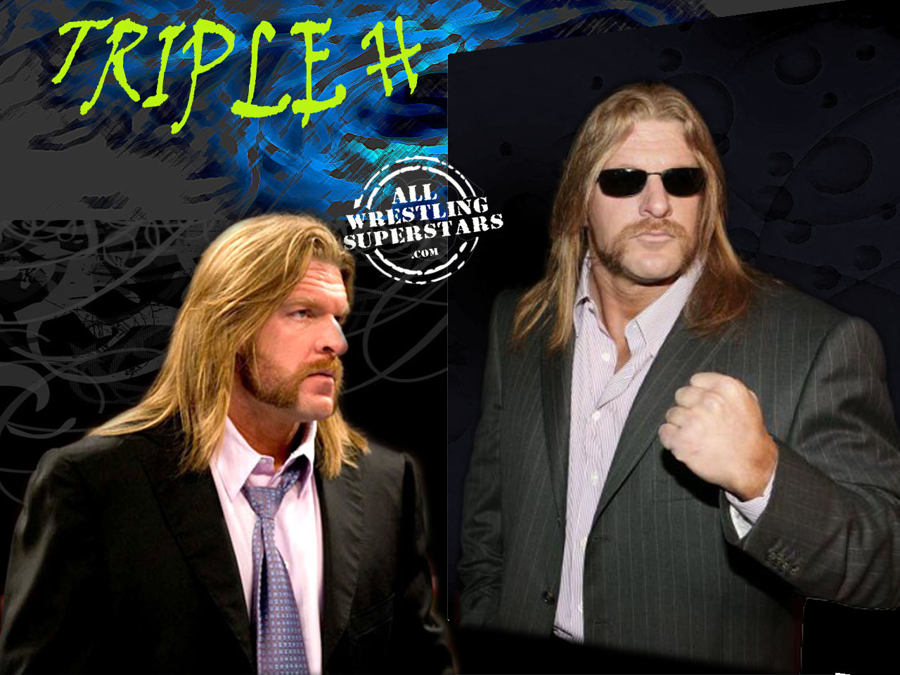 Triple H Fu Manchu - HD Wallpaper 
