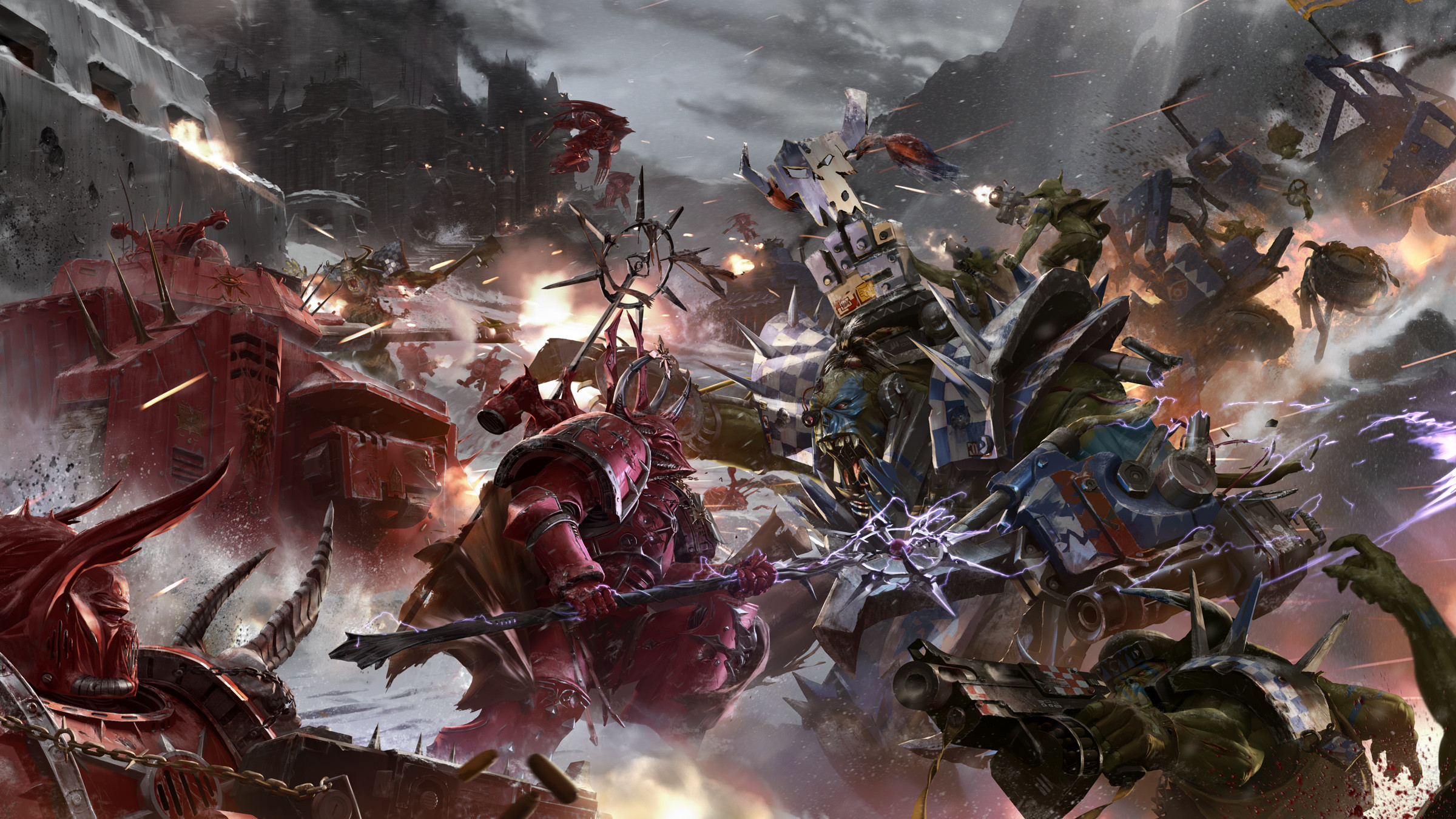 The Battle Of Armageddon Full Hd Wallpaper And Background - Warhammer 40000 - HD Wallpaper 