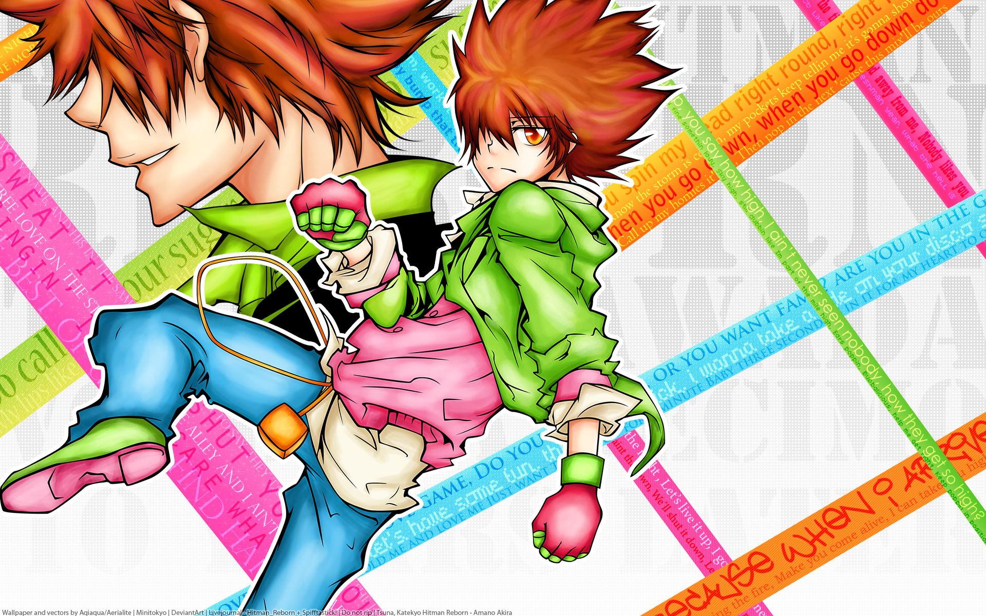 Akira Amano Artland Katekyo Hitman Reborn Tsunayoshi Reborn 19x10 Wallpaper Teahub Io
