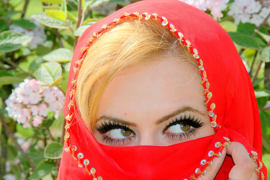 Brown Eyes, Arabic, Gene, Red, Coloring, One Person, - HD Wallpaper 