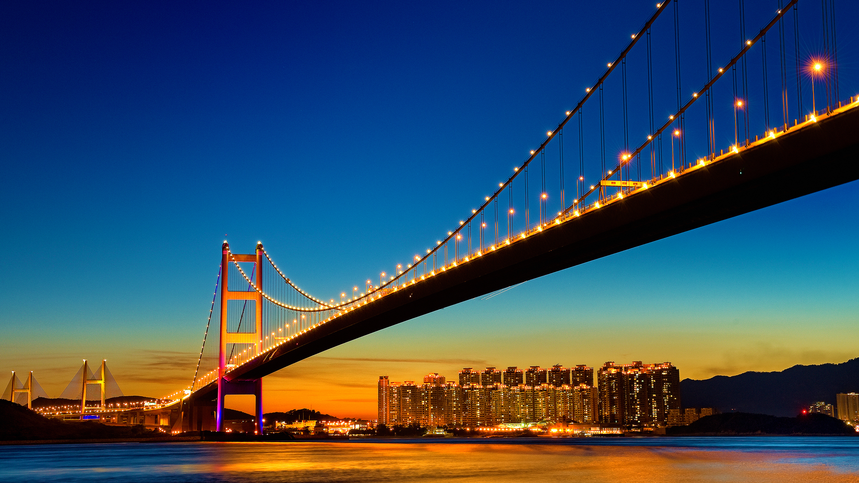 Golden Gate Bridge Night San Francisco Wallpapers - Night San Francisco Golden Gate Bridge Hd - HD Wallpaper 