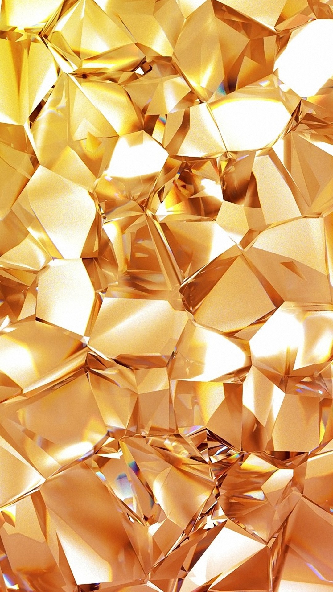 1080x1920, Hd Abstract Golden Diamond Htc One M8 Wallpapers - Golden Wallpaper For Mobile - HD Wallpaper 