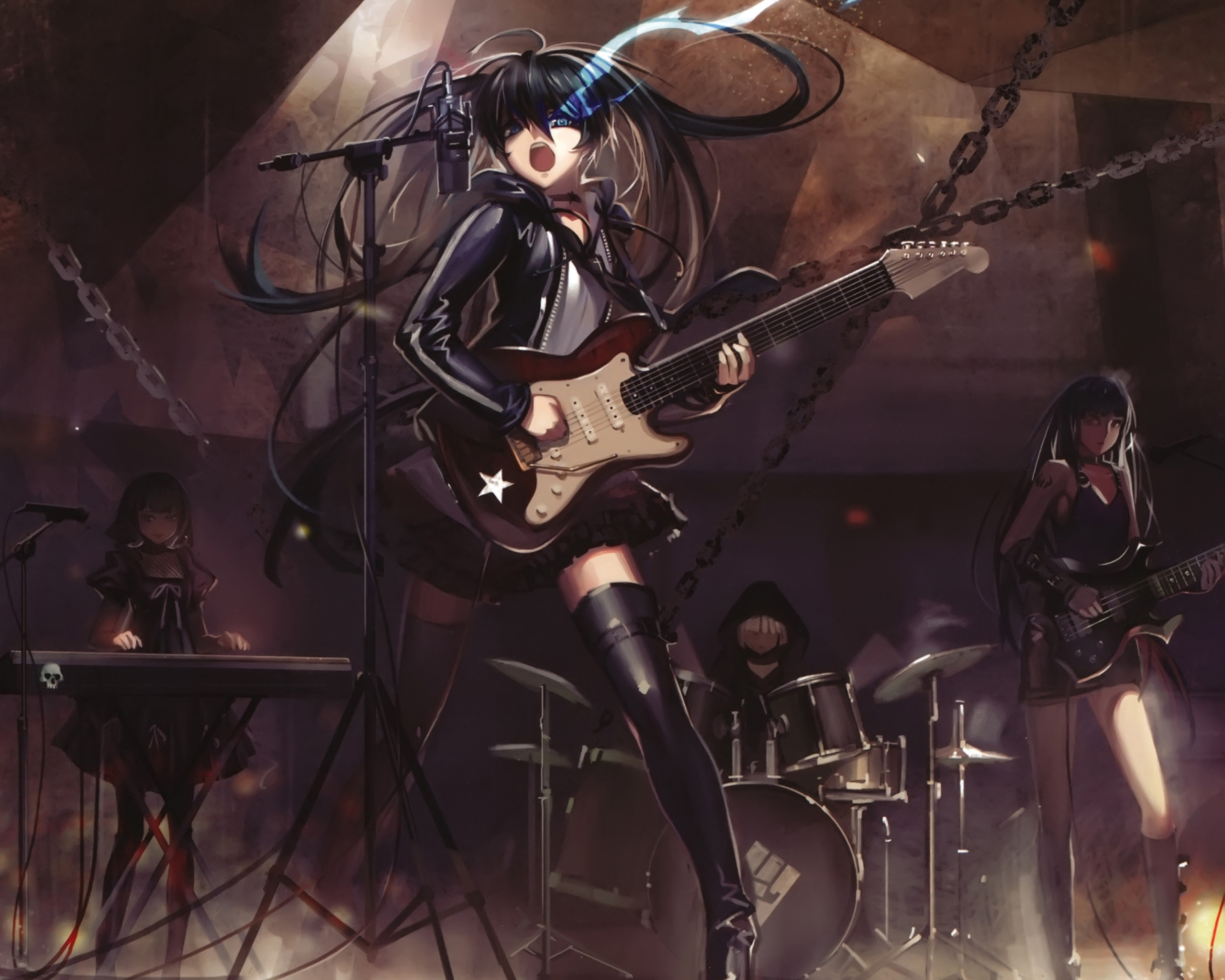 Black Rock Shooter Hd Wallpaper - Black Rock Shooter Band - HD Wallpaper 