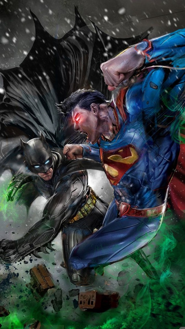 Superhero Wallpapers For Iphone - Batman Vs Superman - HD Wallpaper 