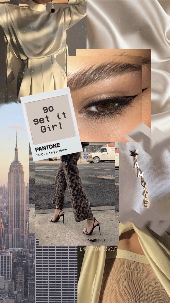 Background, Fendi, And French Image - Girl - HD Wallpaper 