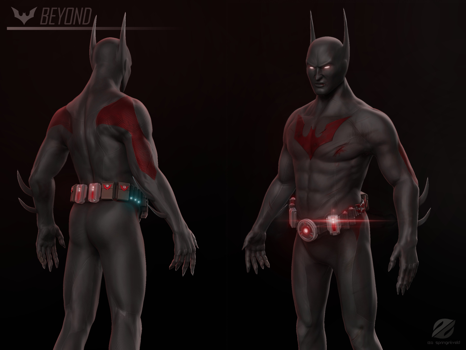 Batman Beyond Zbrush - HD Wallpaper 