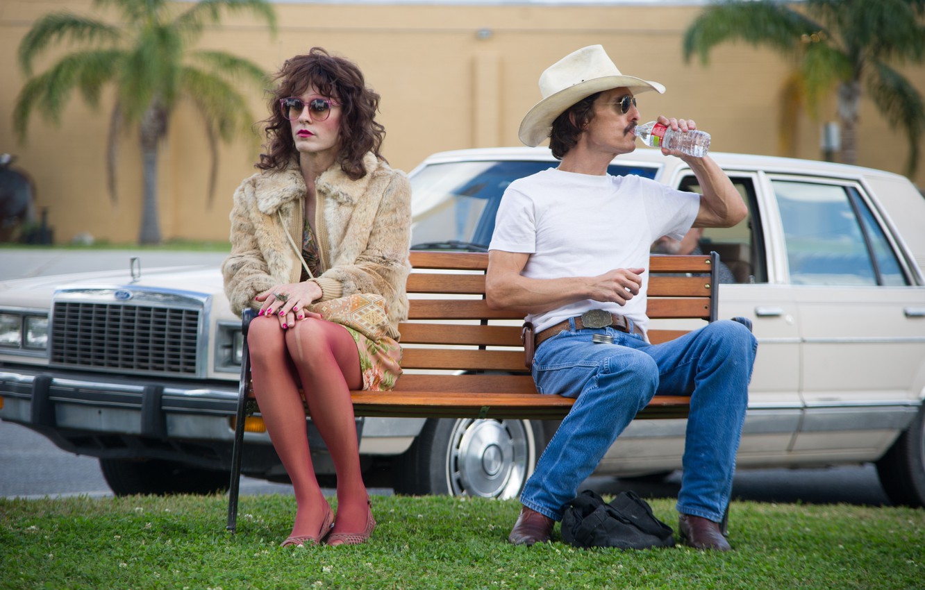 Photo Wallpaper The Film, Ford, Shop, Car, Jared Leto, - Jared Leto Matthew Mcconaughey Dallas Buyers Club - HD Wallpaper 
