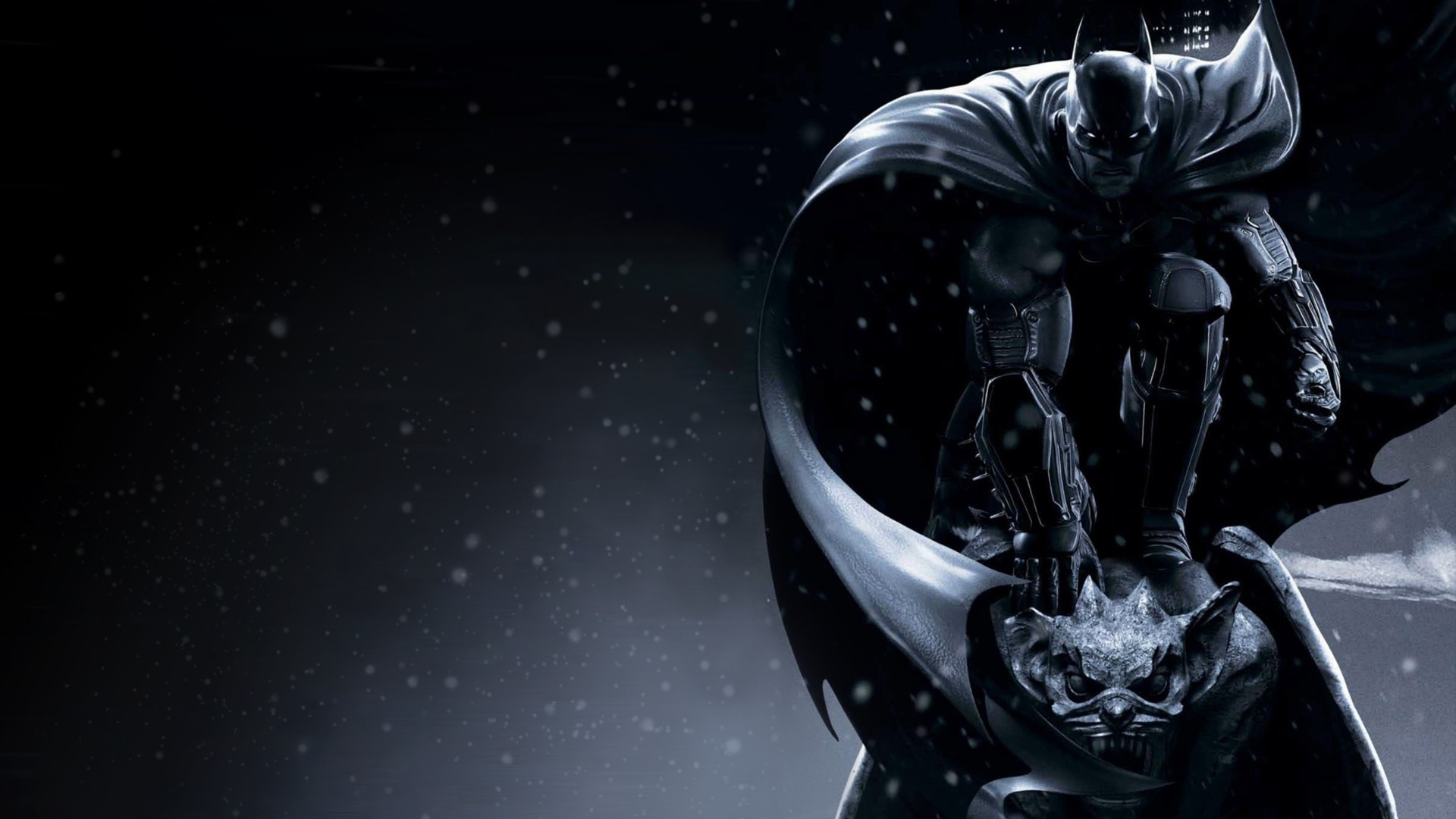 Arkham Batman On Gargoyle - HD Wallpaper 