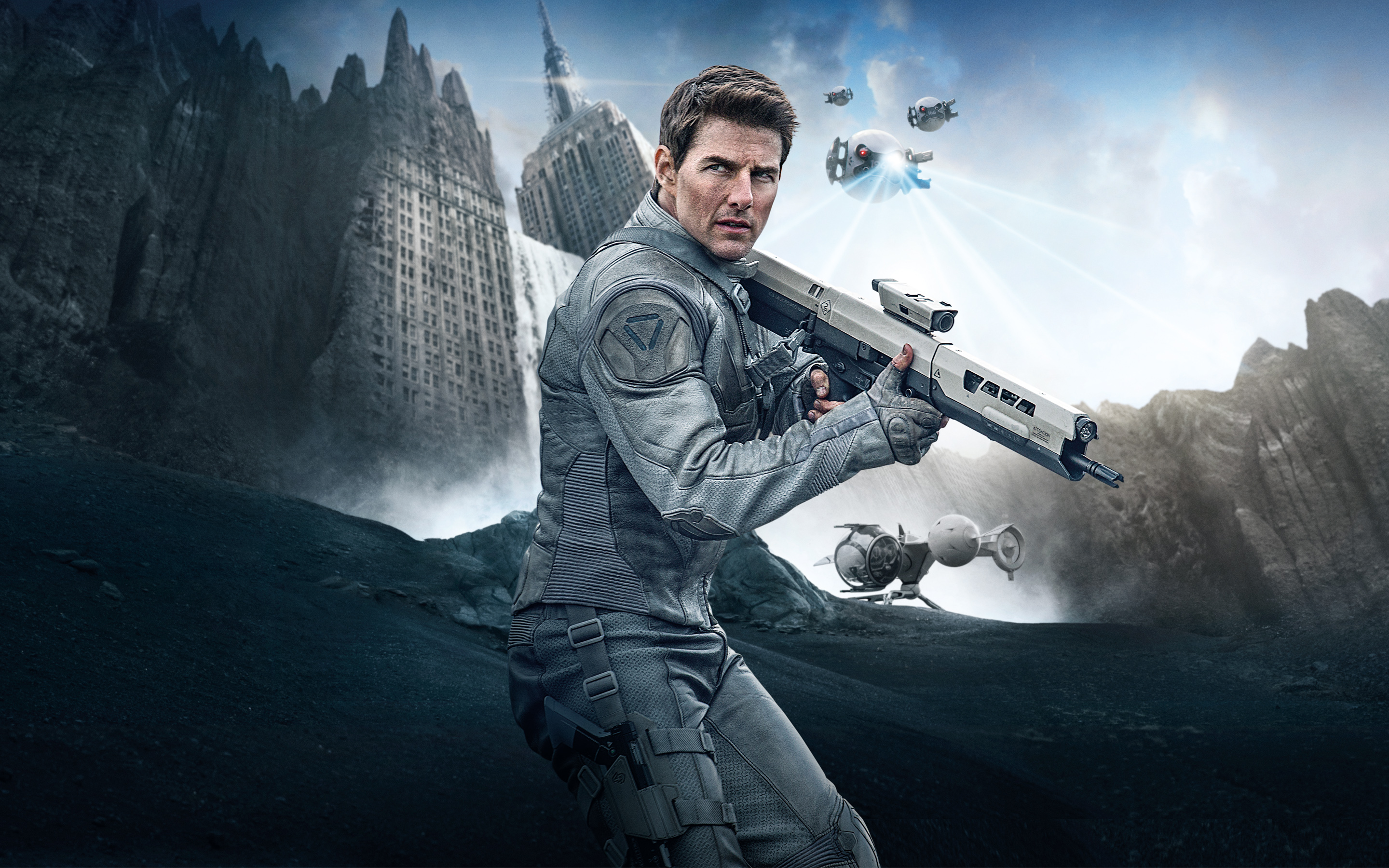 Tom Cruise In Oblivion Wallpaper - Oblivion Movie - HD Wallpaper 