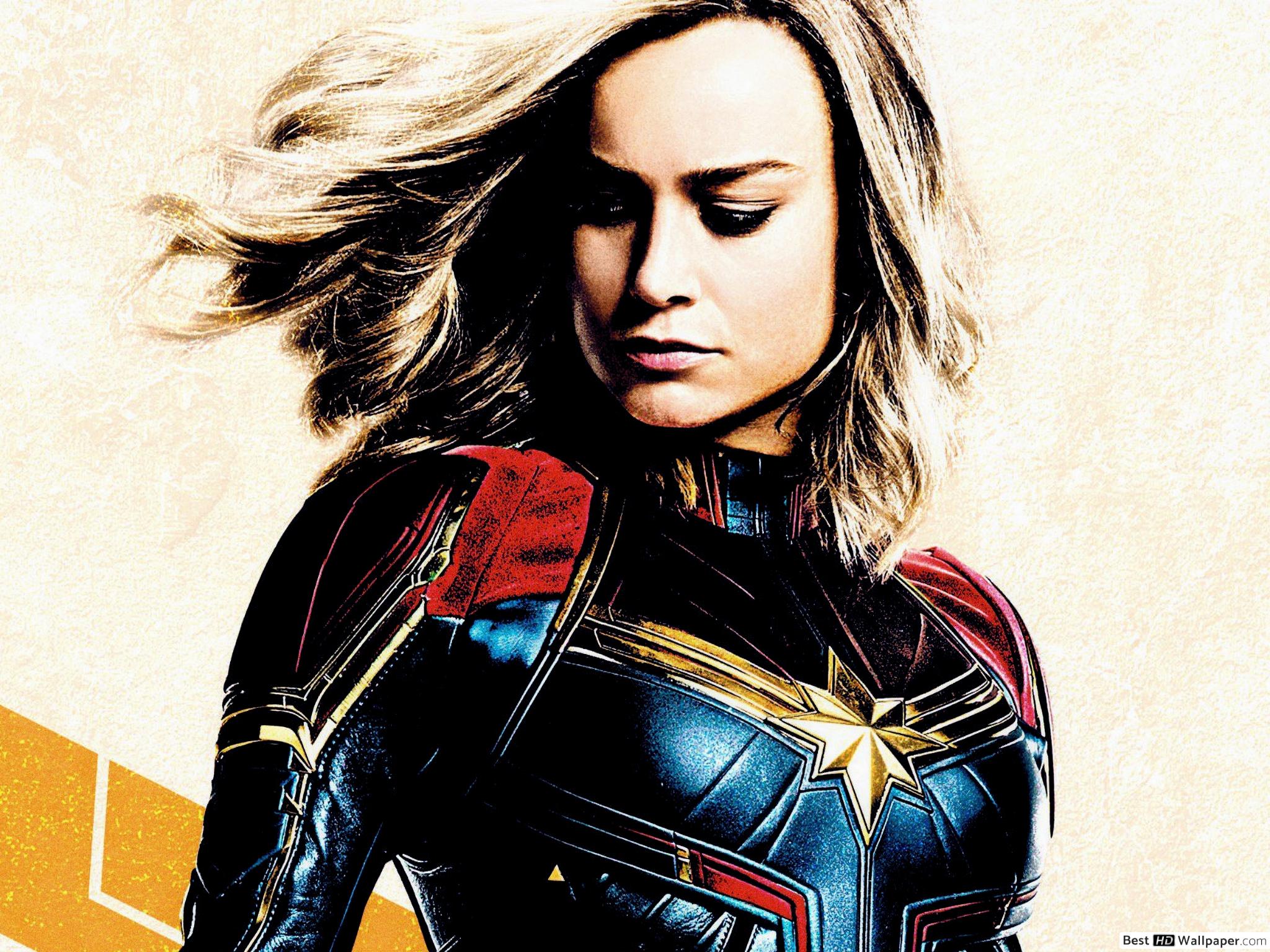 Brie Larson Captain Marvel Art - HD Wallpaper 