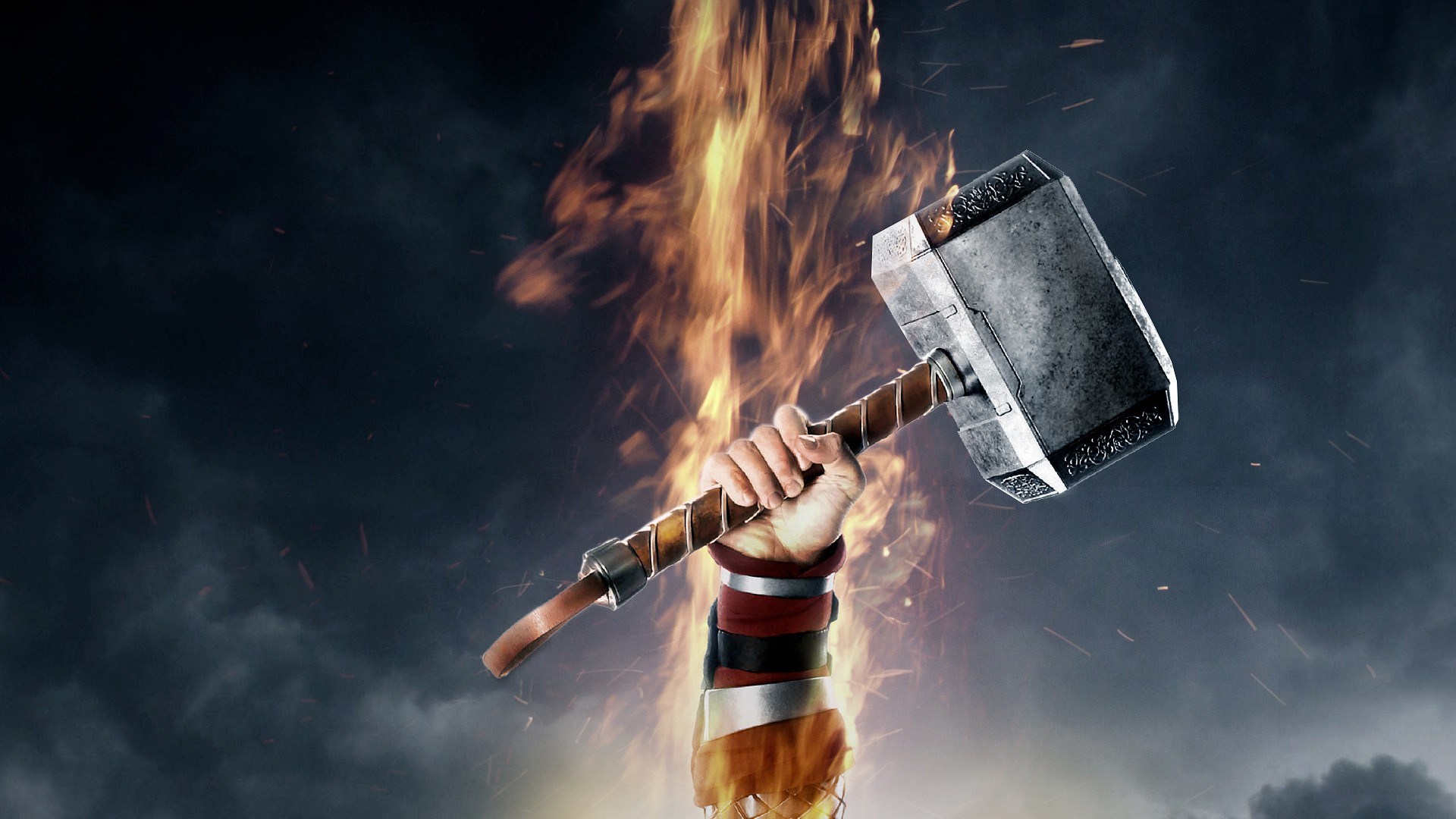 Thor Hammer Hd - HD Wallpaper 