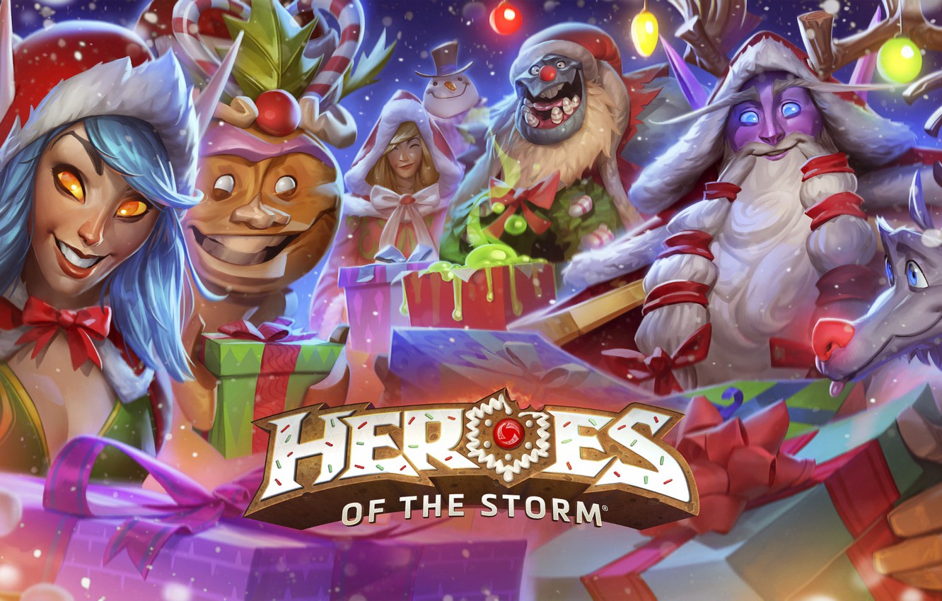 Photo Wallpaper New Year, Blizzard, New Year, Hots, - Heroes Of The Storm New Year - HD Wallpaper 