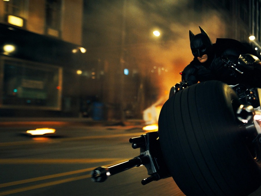 Wallpaper Dark Knight Rises, Motorcycle, Speed, Christian - Batman Dark Knıght Wallpaper 4k - HD Wallpaper 