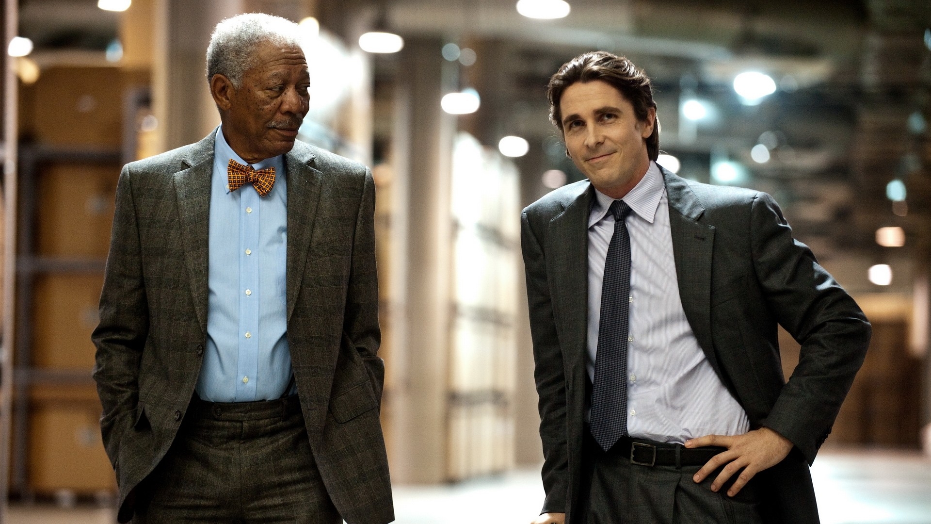 Lucius Fox Y Batman - HD Wallpaper 
