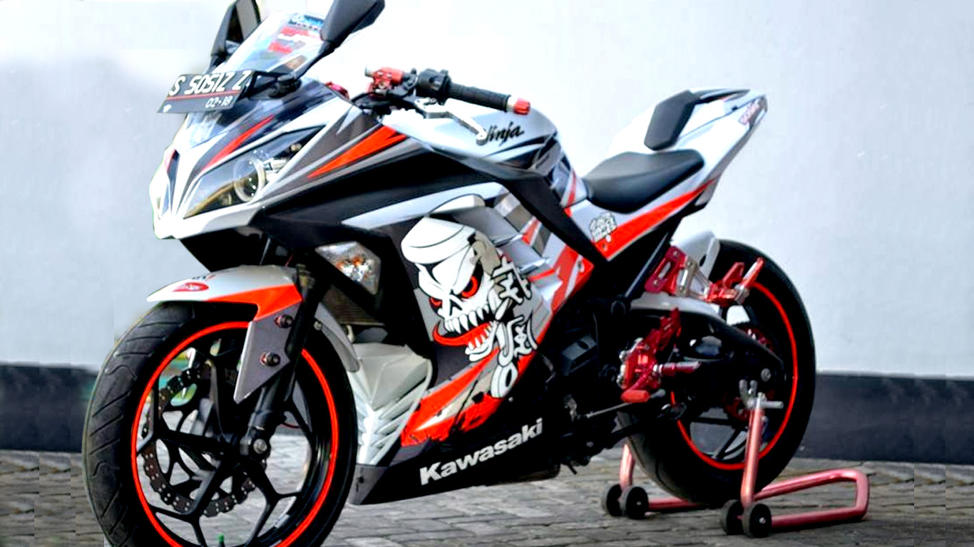 Modifikasi Ninja - Ninja 250 Fi Modif Stiker - HD Wallpaper 