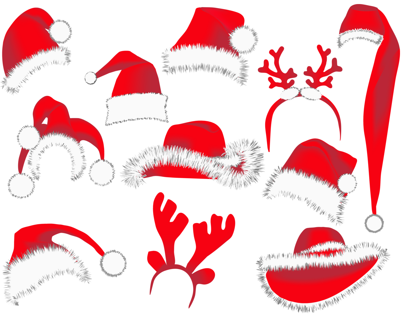 Christmas Wallpaper Clipart Jpg Christmas Hats Png - HD Wallpaper 
