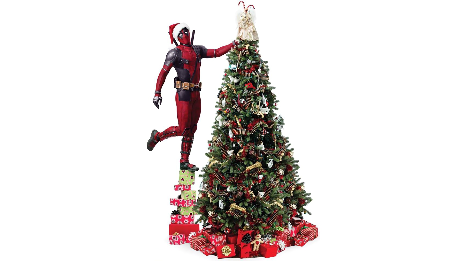 Deadpool 2 Movie Christmas Hd Wallpaper - HD Wallpaper 