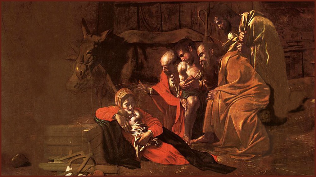 Adoration Of The Shepherds Caravaggio - HD Wallpaper 
