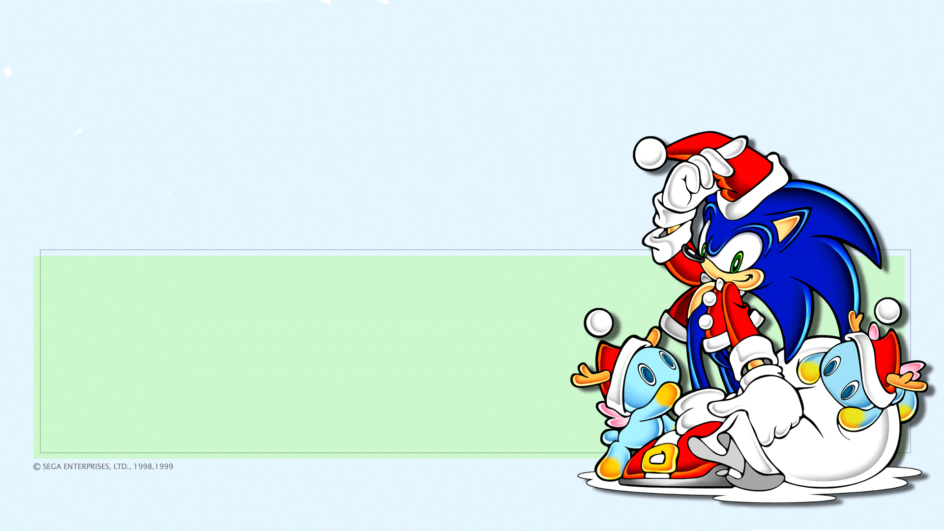 Sonic Christmas - HD Wallpaper 