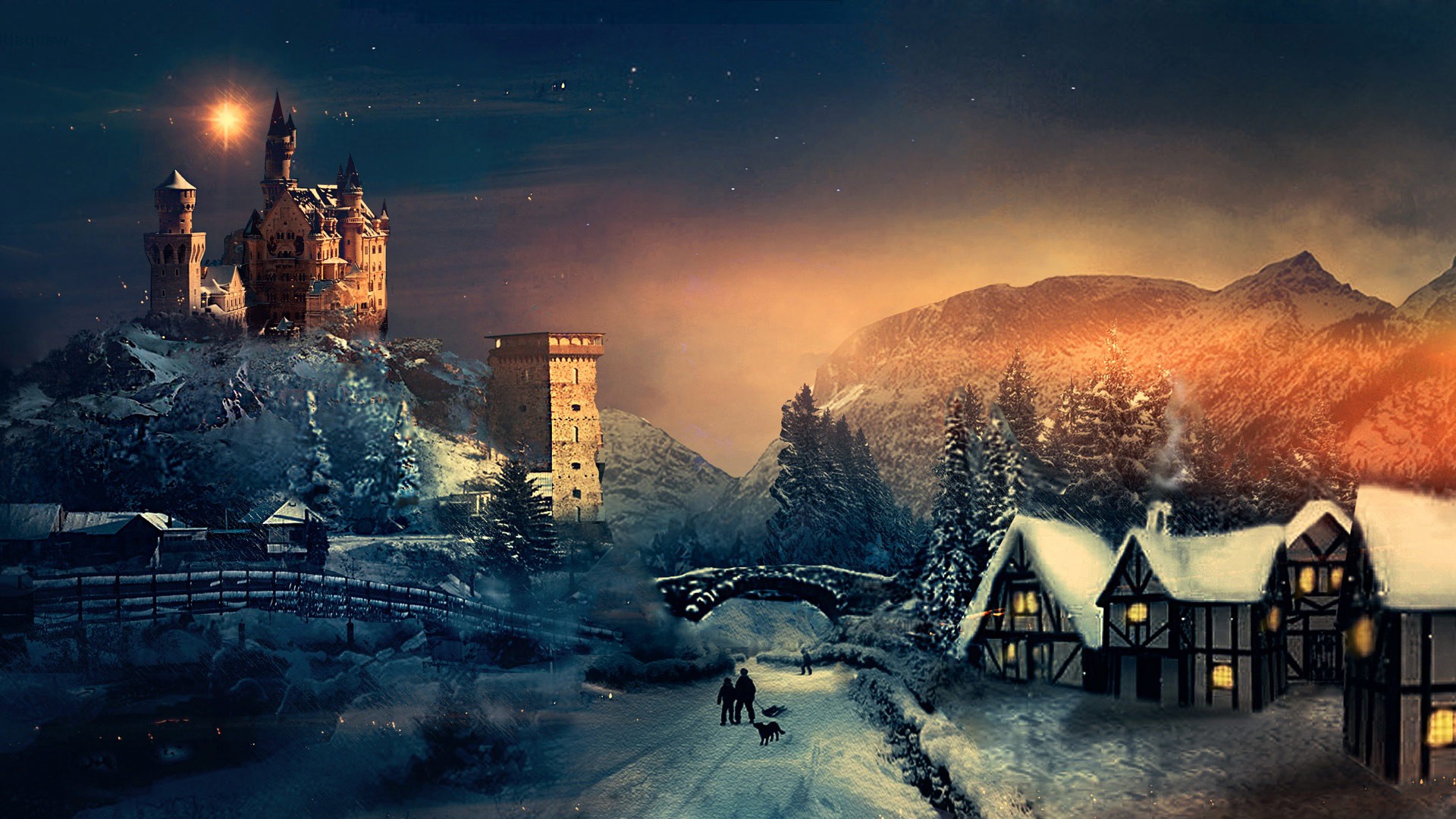 Big Present For Christmas Beautiful Winter Wallpaper - Holy Bible Images 4k - HD Wallpaper 