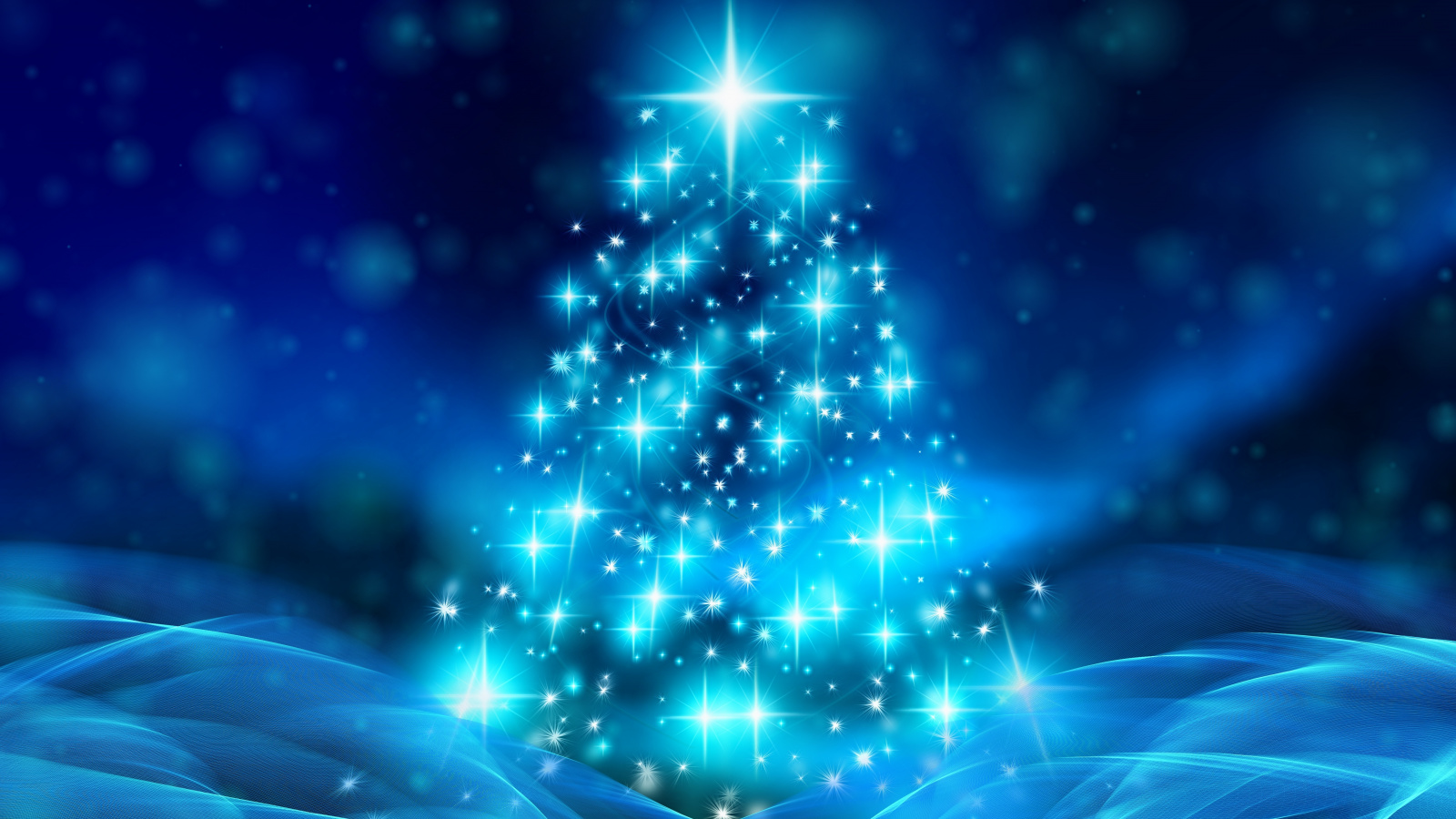 Christmas Tree, Bokeh, Abstraction, Wallpaper - Christmas Background - HD Wallpaper 