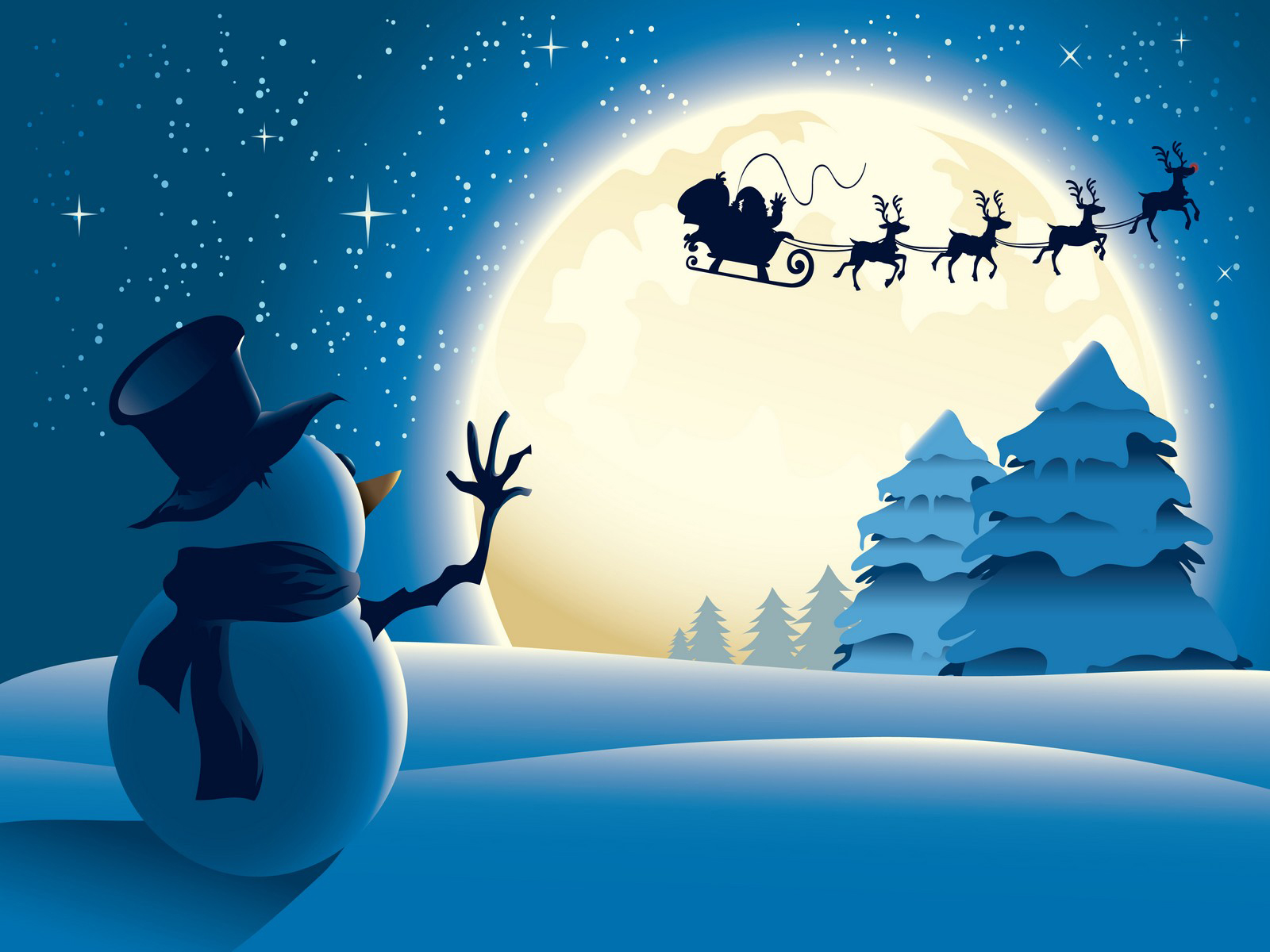 Winter Christmas Wallpaper Desktop Background Animal, - Christmas Wallpaper Santa - HD Wallpaper 