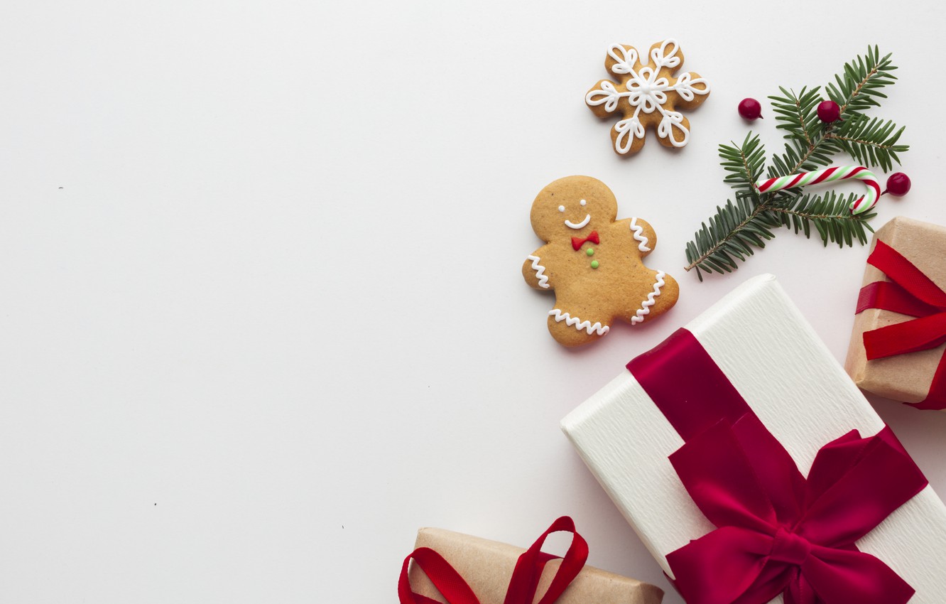 Photo Wallpaper Tape, Gift, Cookies, Christmas, Gifts, - Christmas Decorations Top View - 1332x850 Wallpaper Photo Wallpaper Tape, Gift, Cookies, Christmas, Gifts, - Christmas Decorations Top View - 1332x850 Wallpaper