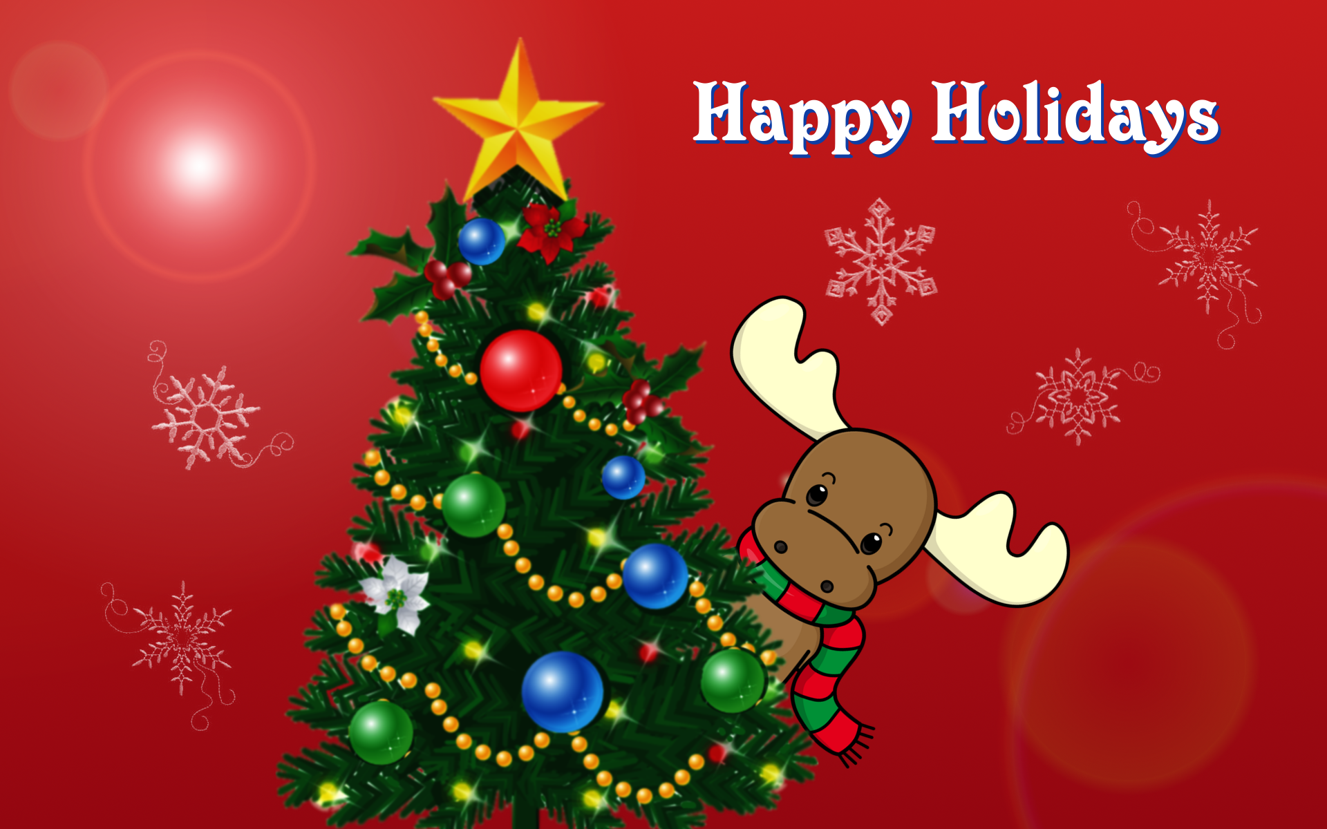 Have A Good Day Christmas Background - HD Wallpaper 